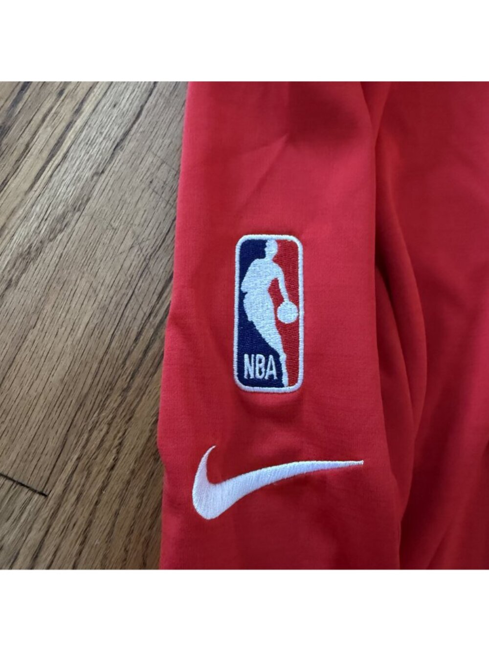 Nike Mens 3/4 Zip Red Hawks Long Sleeve Shirt Medium - Picture 7 of 7
